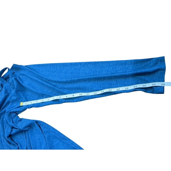 Women' Long Sleeve Single Shoulder Blue Tunic Twisted Knot In Front. 16W - Picture 6 of 9